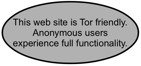 a Tor friendly web site
